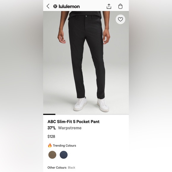 Men’s Lululemon ABC Slim-Fit Pant - Picture 7 of 8